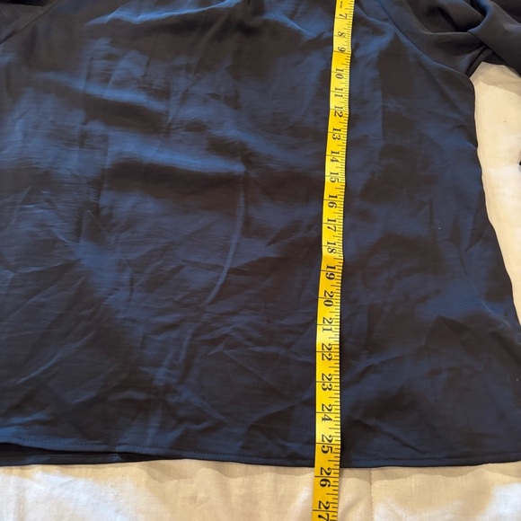 NWT Karl Lagerfeld Black 3/4 Sleeve Blouse Top,Medium, Office Casual Lightweight - Picture 14 of 15